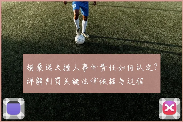 胡桑诺夫撞人事件责任如何认定?详解判罚关键法律依据与过程